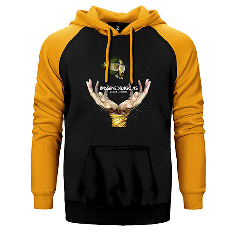 Imagine Dragons Smoke Mirrors Çift Renk Reglan Kol Sweatshirt / Hoodie