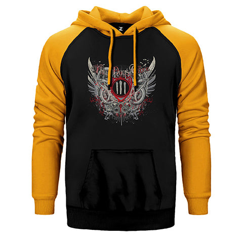 Three Days Grace Çift Renk Reglan Kol Sweatshirt / Hoodie