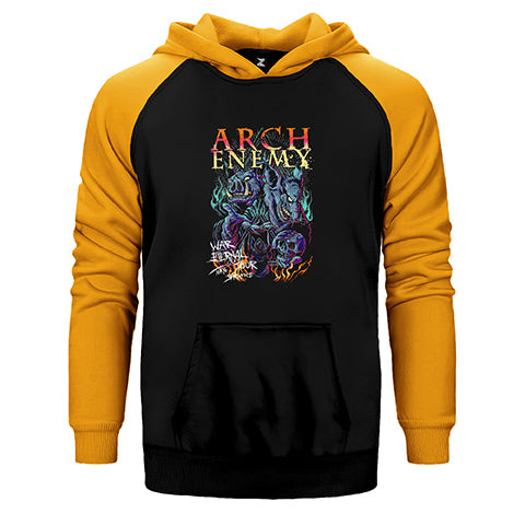Arch Enemy War Eternal Your Tokyo Sacrifice Çift Renk Reglan Kol Sweatshirt / Hoodie