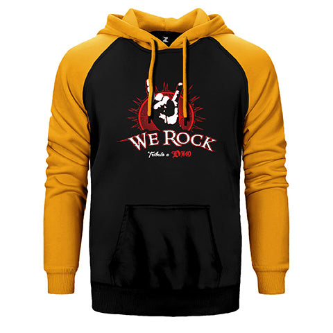 Dio We Rock Çift Renk Reglan Kol Sweatshirt / Hoodie