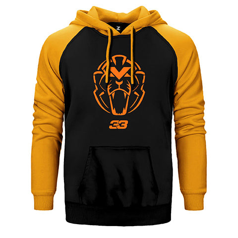 F1 Max Logo Çift Renk Reglan Kol Sweatshirt / Hoodie
