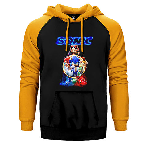 Sonic 2 Çift Renk Reglan Kol Sweatshirt / Hoodie