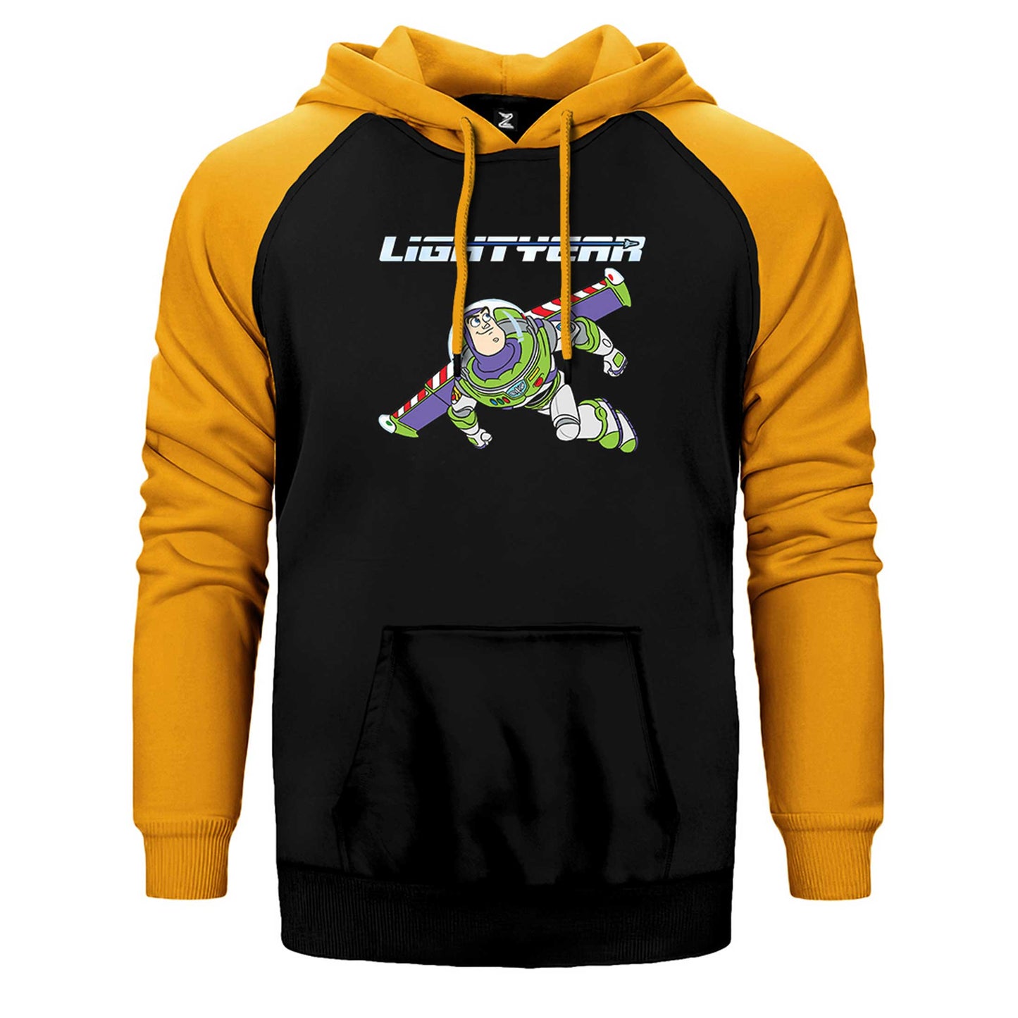 Buzz Lightyear Flying Çift Renk Reglan Kol Sweatshirt / Hoodie