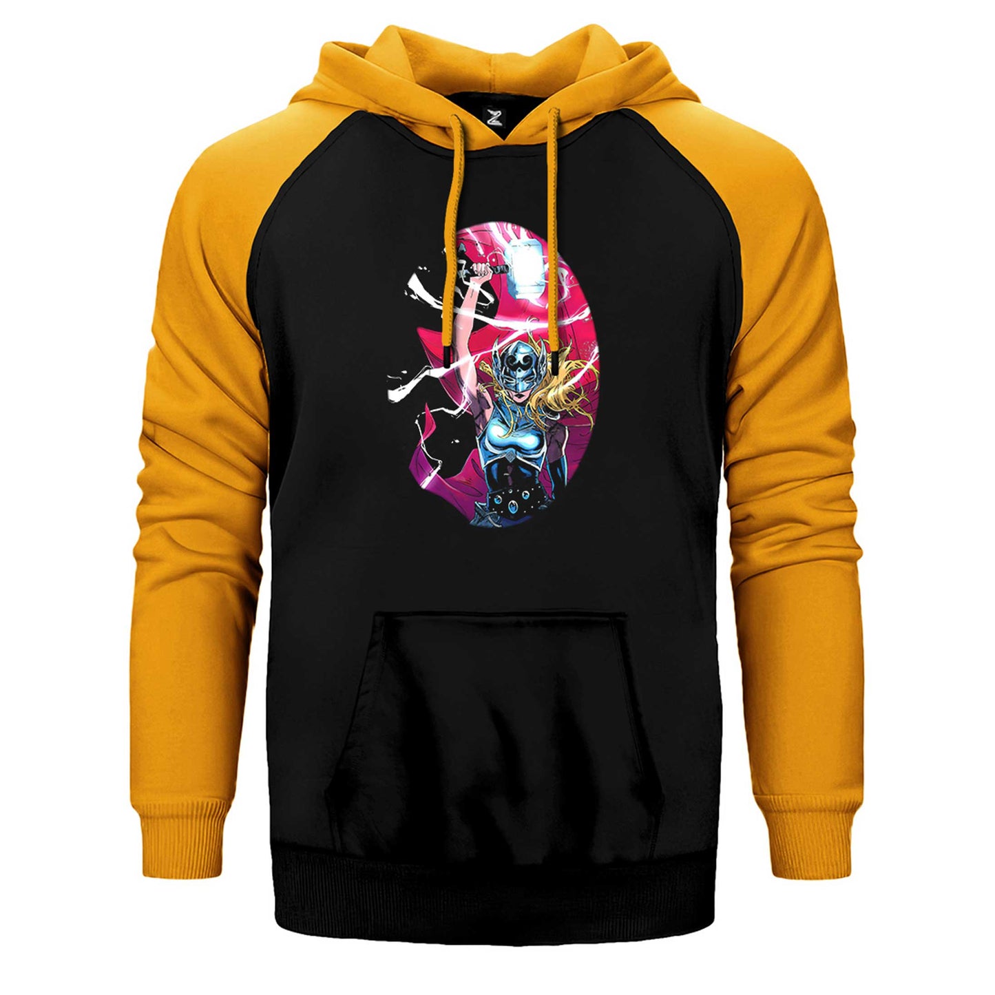 Thor Love And Thunder Jane Foster Mighty Çift Renk Reglan Kol Sweatshirt / Hoodie