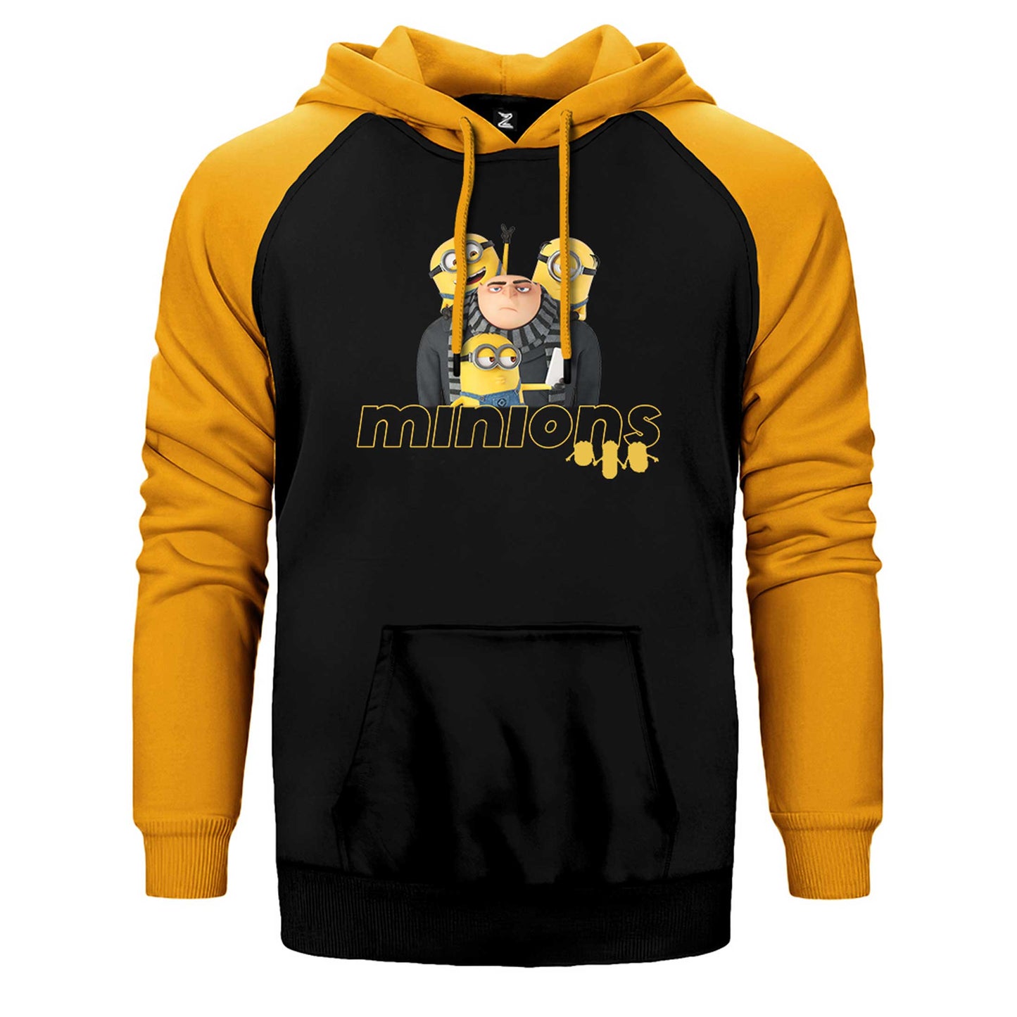 Minions And Gru Selfie Çift Renk Reglan Kol Sweatshirt / Hoodie