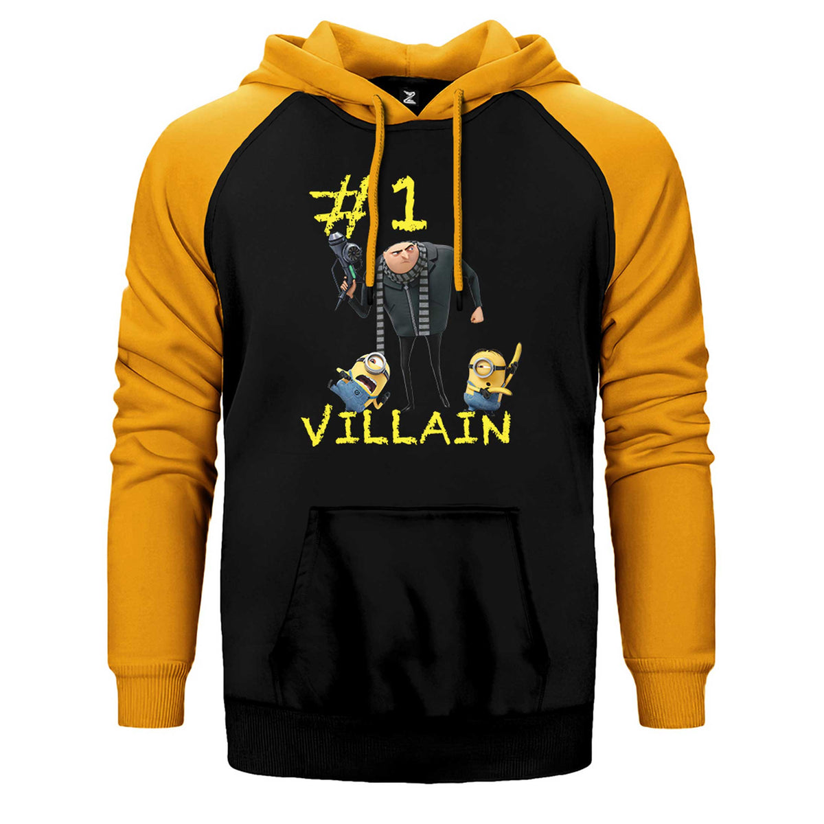 Minions And Gru Villain Çift Renk Reglan Kol Sweatshirt / Hoodie
