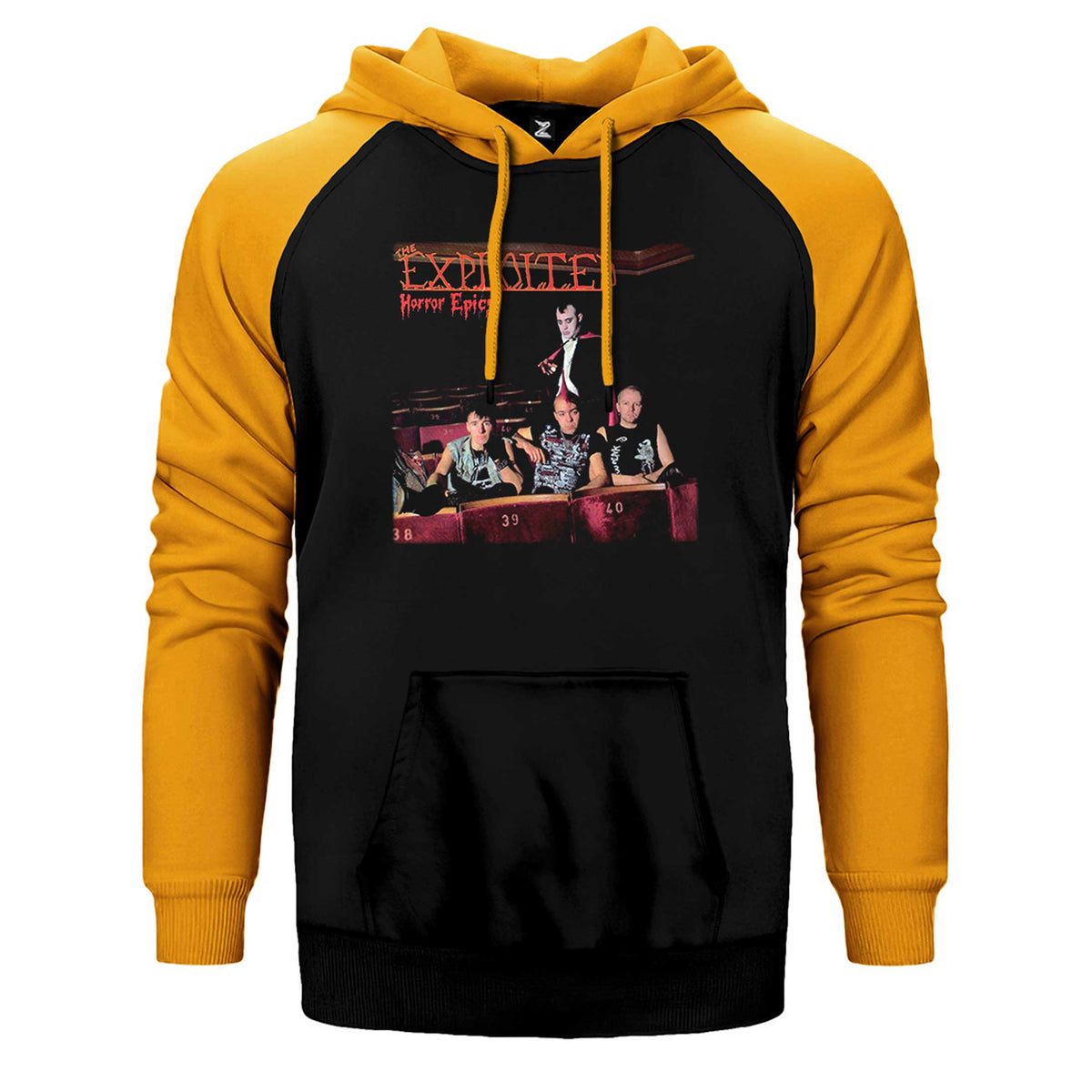 The Exploited Horror Epics Çift Renk Reglan Kol Sweatshirt / Hoodie