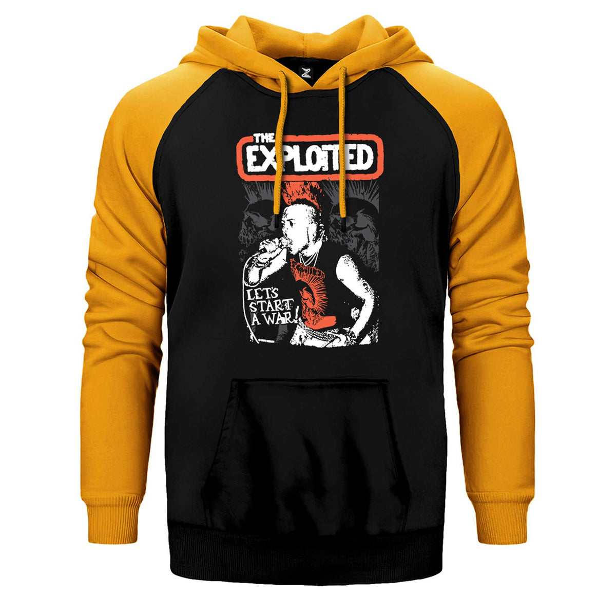 The Exploited on Stage Çift Renk Reglan Kol Sweatshirt / Hoodie