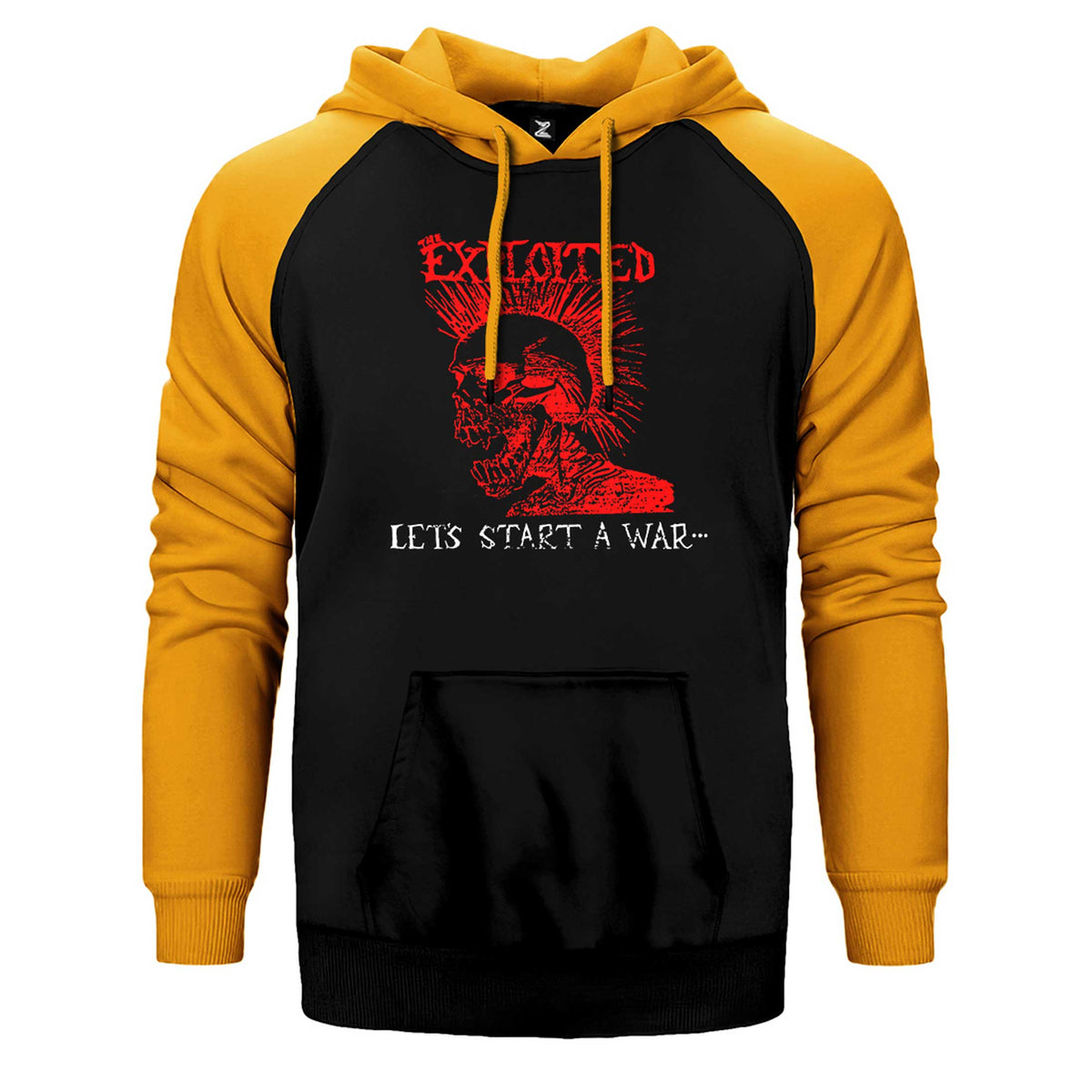 The Exploited Let's Start a War Çift Renk Reglan Kol Sweatshirt / Hoodie