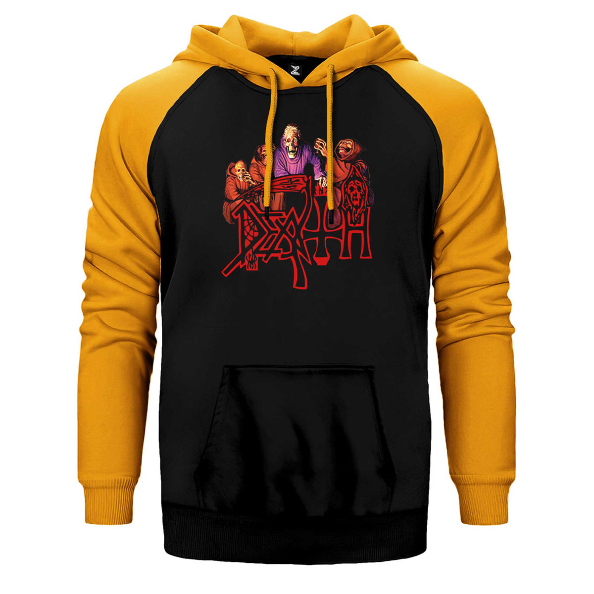 Death Scream Bloody Gore Grup Çift Renk Reglan Kol Sweatshirt / Hoodie
