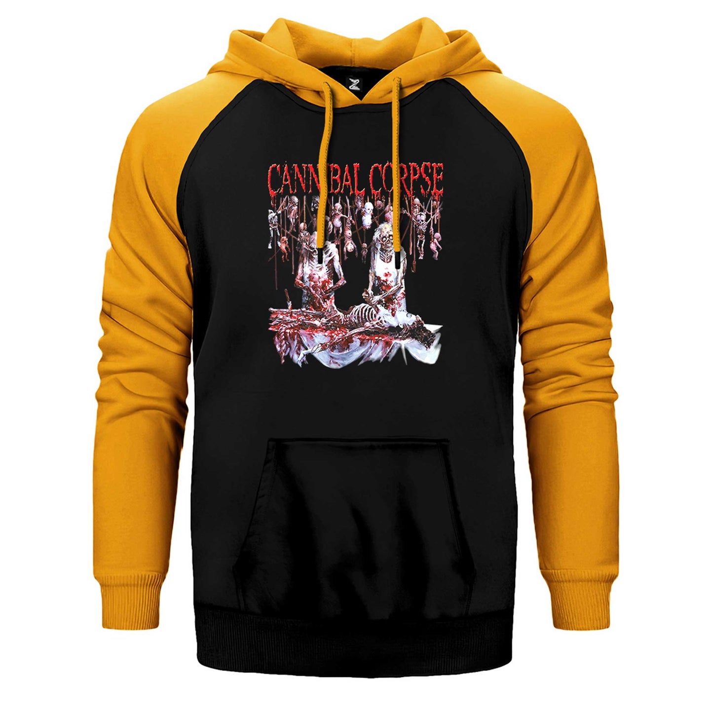 Cannibal Corpse Essential Çift Renk Reglan Kol Sweatshirt / Hoodie