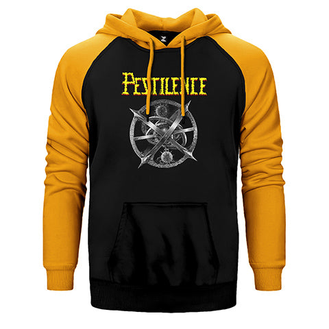 Pestilence Testimony Of The Ancients Çift Renk Reglan Kol Sweatshirt / Hoodie