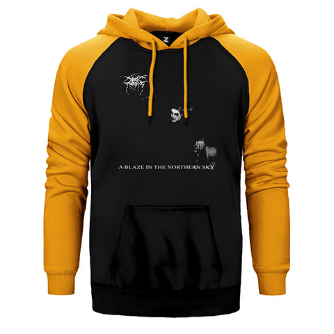 Darkthrone A Blaze in the Northern Sky Çift Renk Reglan Kol Sweatshirt / Hoodie