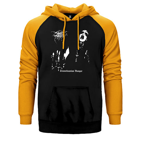 Darkthrone Transilvanian Hunger Çift Renk Reglan Kol Sweatshirt / Hoodie