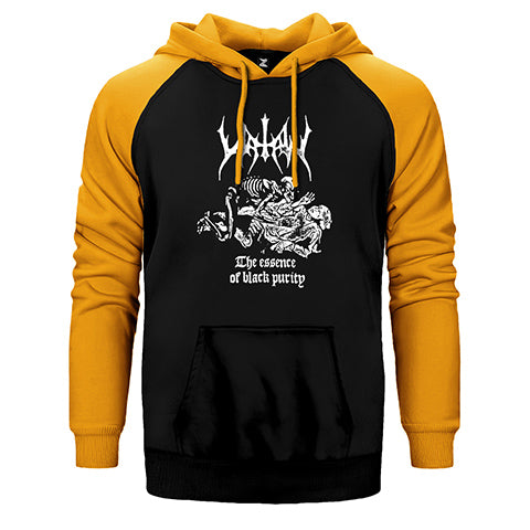 Watain The Essence Of Black Purity Çift Renk Reglan Kol Sweatshirt / Hoodie