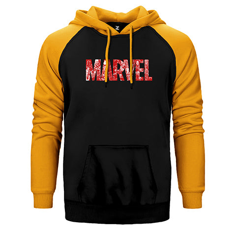 Marvel Heroes in Post 3 Çift Renk Reglan Kol Sweatshirt / Hoodie