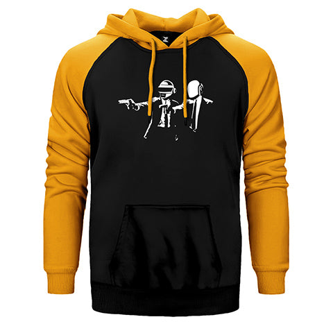 Daft Punk Pulp Fiction Çift Renk Reglan Kol Sweatshirt / Hoodie
