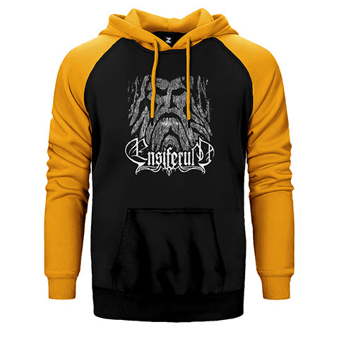 Ensiferum Man Çift Renk Reglan Kol Sweatshirt / Hoodie