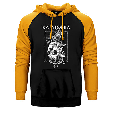 Katatonia Crow Çift Renk Reglan Kol Sweatshirt / Hoodie