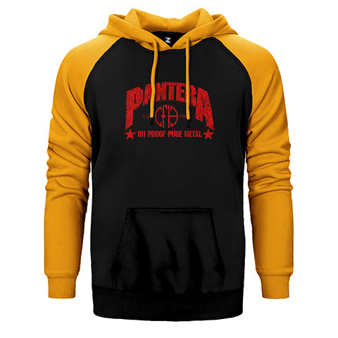 Pantera 101 Proof Pure Metal Çift Renk Reglan Kol Sweatshirt / Hoodie