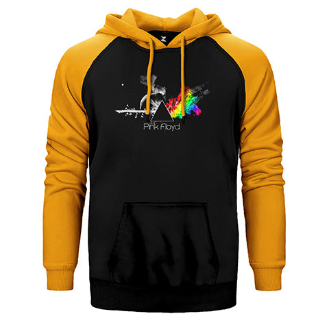 Pink Floyd RainBow Çift Renk Reglan Kol Sweatshirt / Hoodie