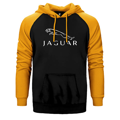 Jaguar Logo 2 Çift Renk Reglan Kol Sweatshirt / Hoodie