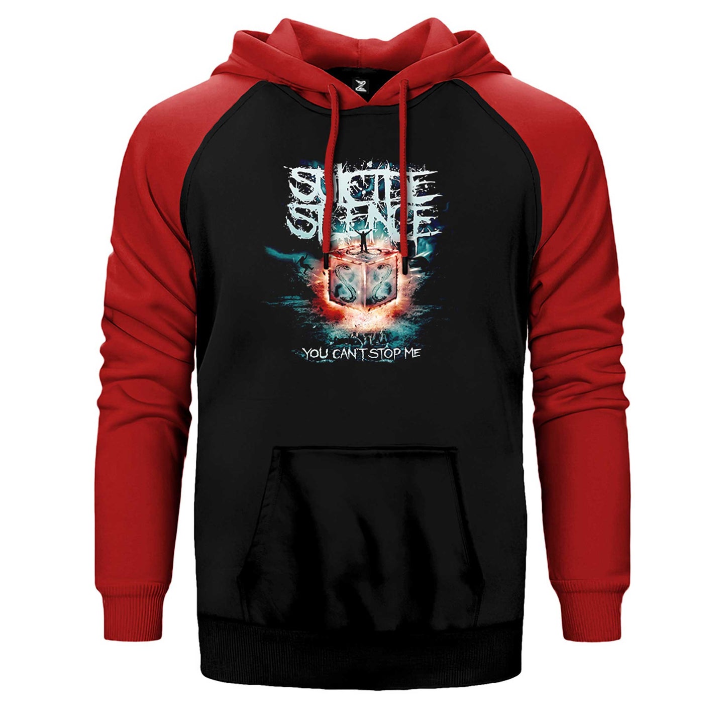 Suicide Silence You Can't Stop Me Çift Renk Reglan Kol Sweatshirt / Hoodie