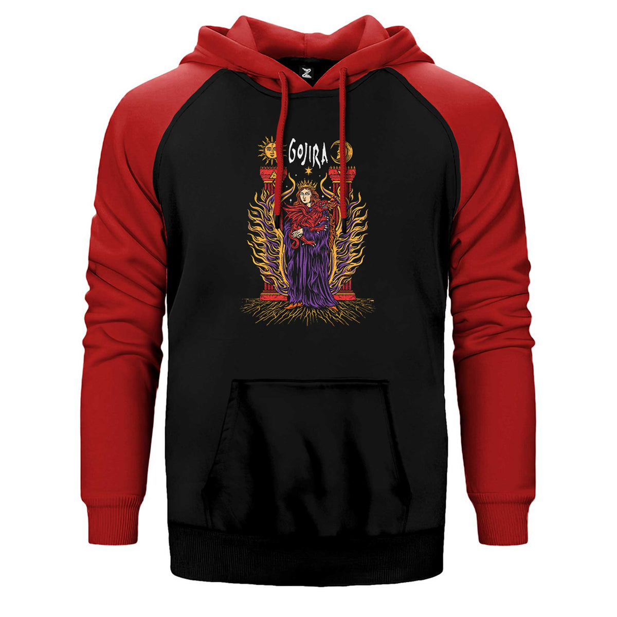 Gojira İllustrator Çift Renk Reglan Kol Sweatshirt / Hoodie