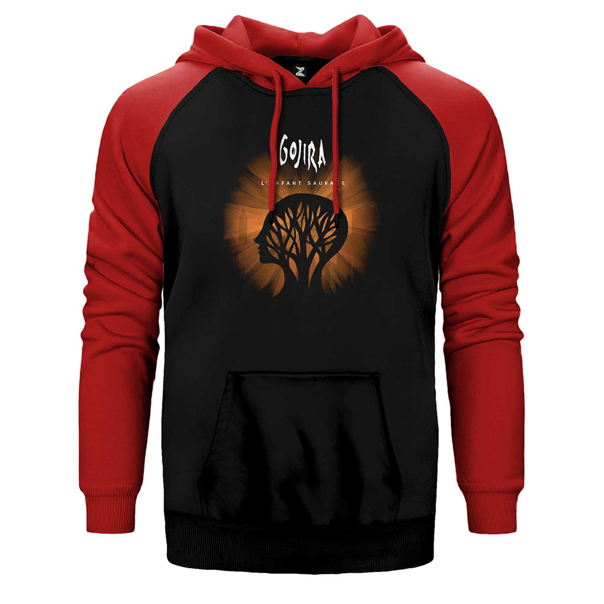Gojira Le Efant Sauvage Çift Renk Reglan Kol Sweatshirt / Hoodie