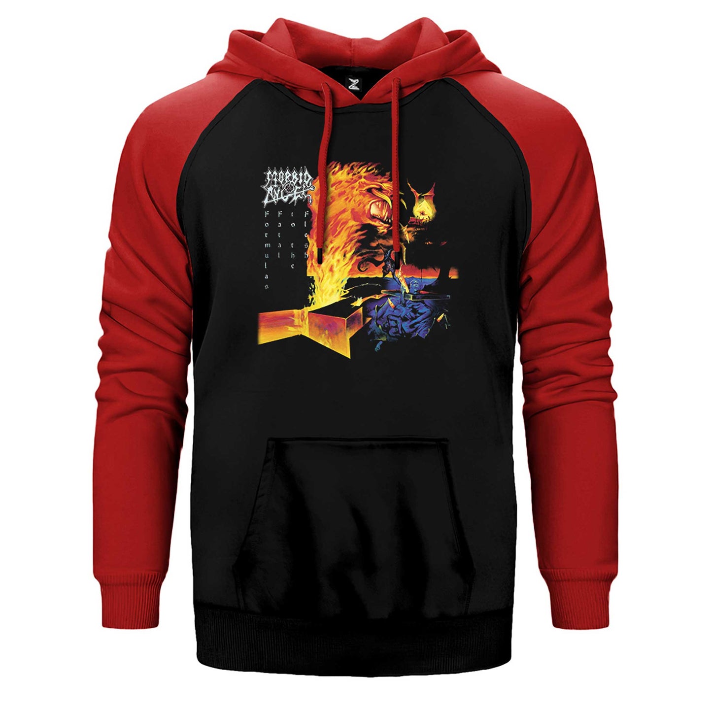 Morbid Angel Formulas Fatal to the Flesh Çift Renk Reglan Kol Sweatshirt / Hoodie