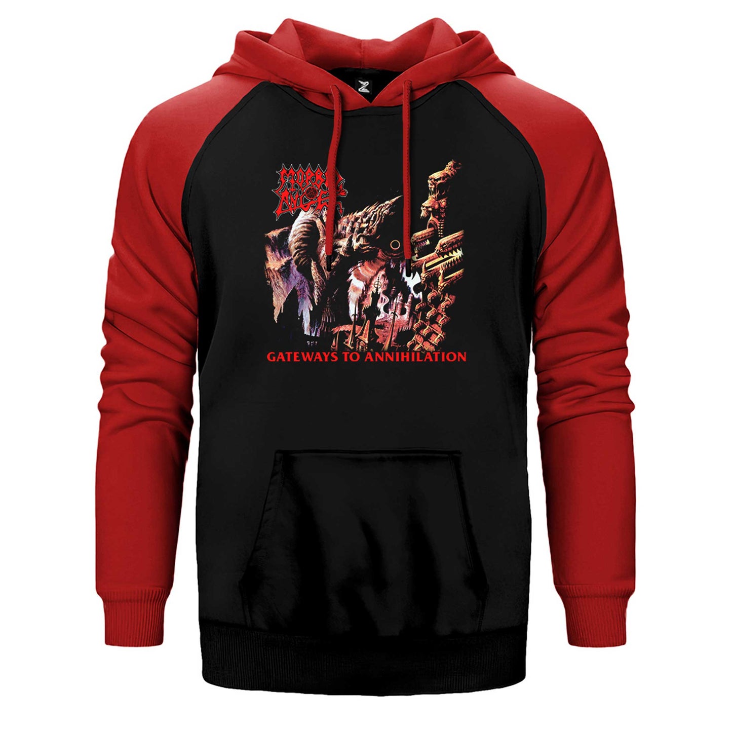 Morbid Angel Gateways to Annihilation Çift Renk Reglan Kol Sweatshirt / Hoodie
