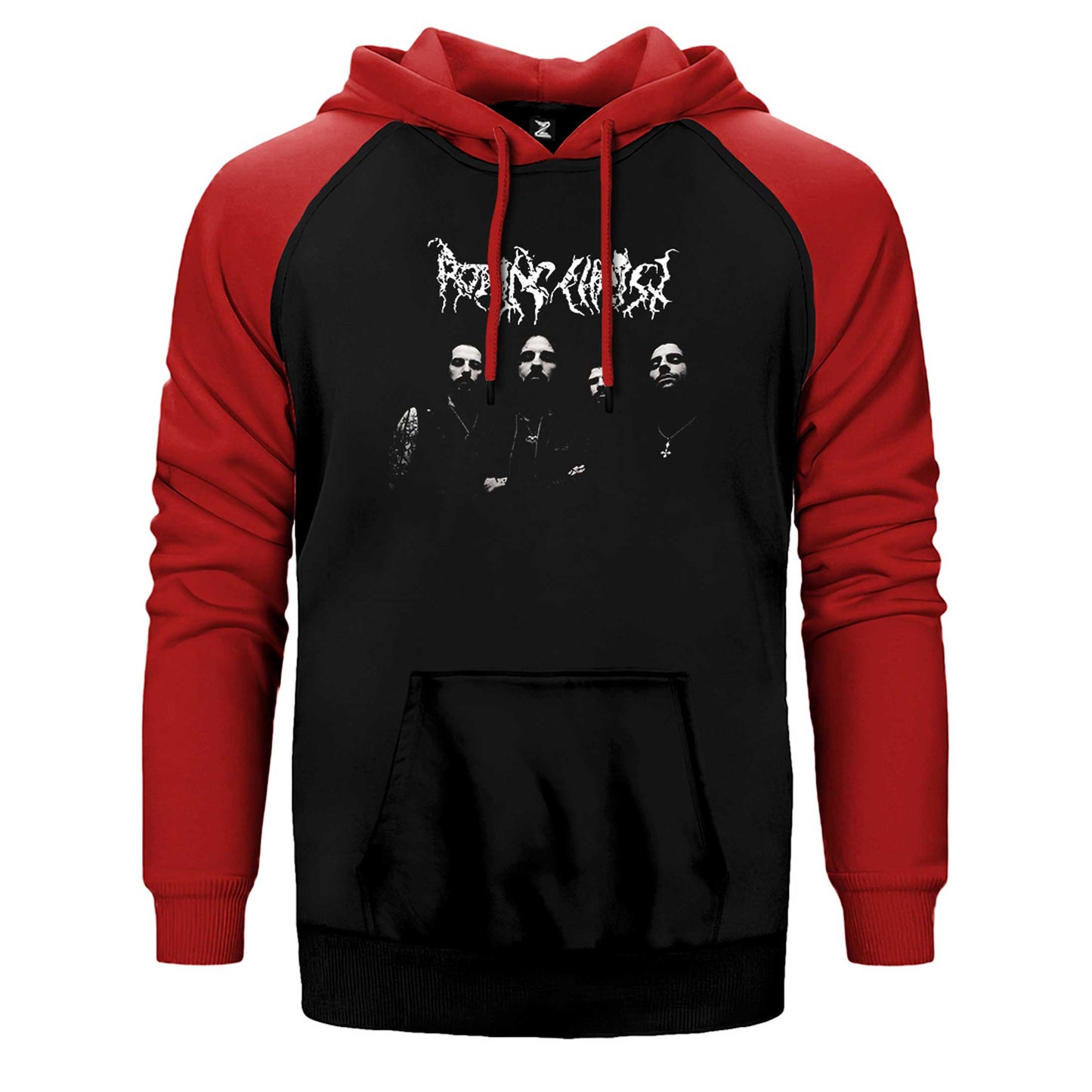 Rotting Christ Grup Çift Renk Reglan Kol Sweatshirt / Hoodie