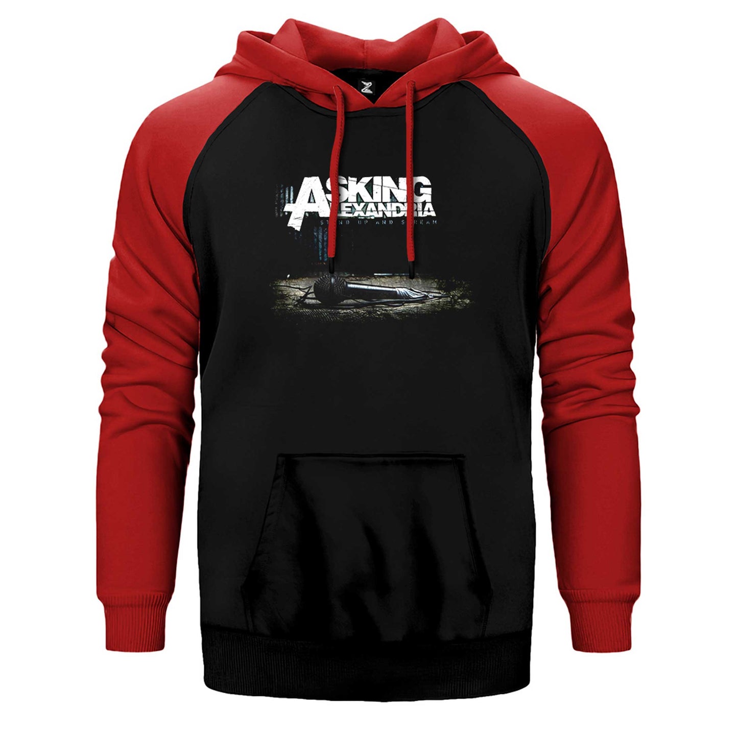 Asking Alexandria Stand Up And Screen Çift Renk Reglan Kol Sweatshirt / Hoodie