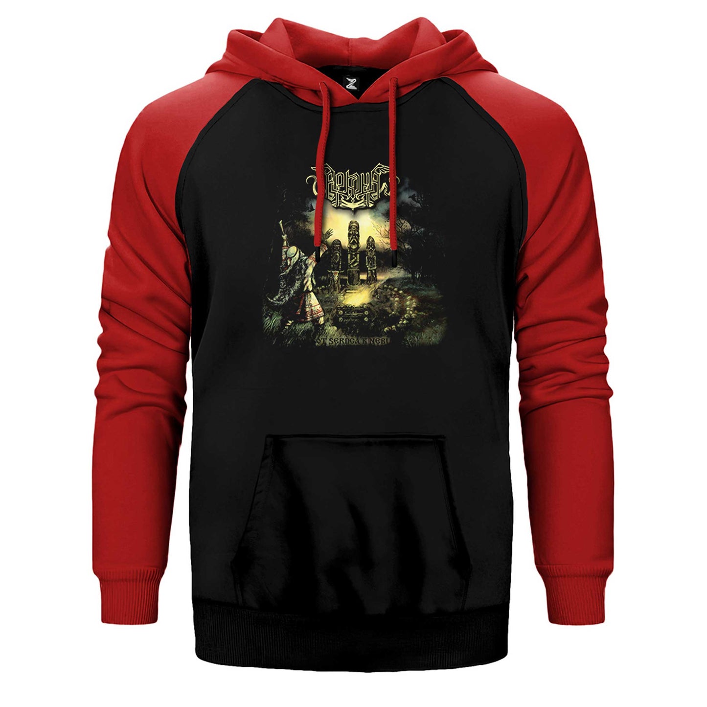 Arkona Ot Serdtsa K Nebu Çift Renk Reglan Kol Sweatshirt / Hoodie