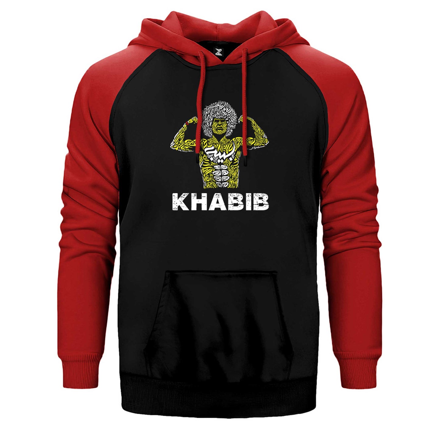 Khabib Graphic Çift Renk Reglan Kol Sweatshirt / Hoodie