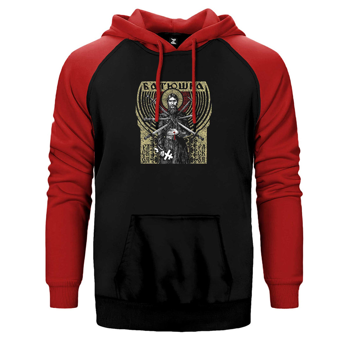 Batushka Raskol Çift Renk Reglan Kol Sweatshirt / Hoodie