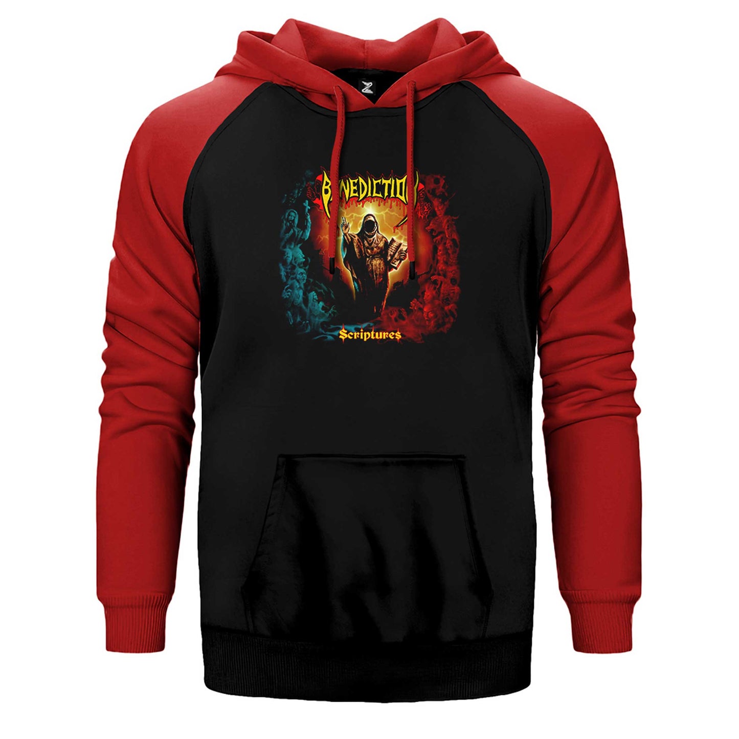 Benediction Scriptures Çift Renk Reglan Kol Sweatshirt / Hoodie