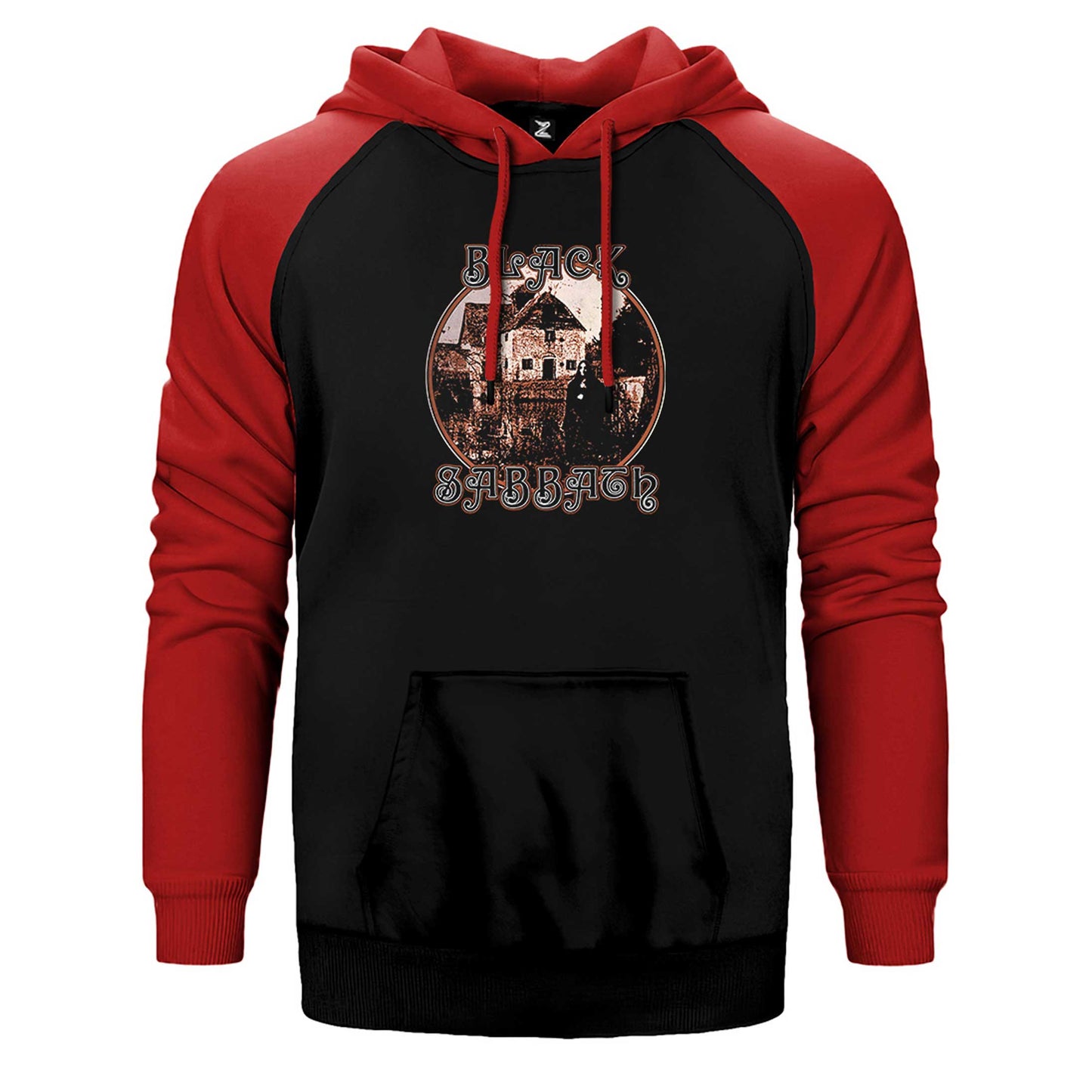 Black Sabbath House Album Çift Renk Reglan Kol Sweatshirt / Hoodie