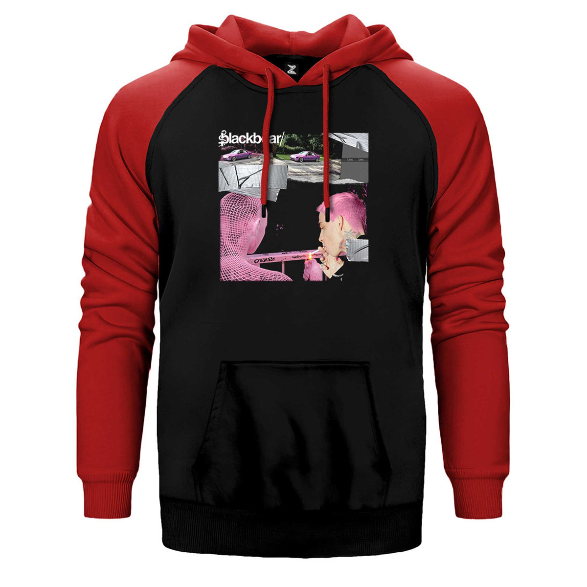 Blackbear Cybersex Çift Renk Reglan Kol Sweatshirt / Hoodie