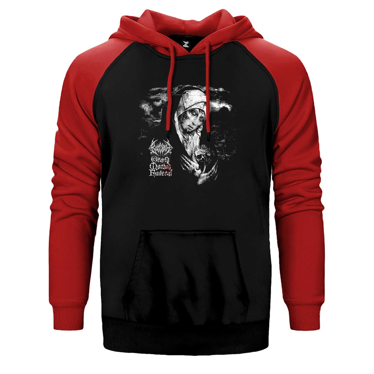 Bloodbath Grand Morbid Funeral Çift Renk Reglan Kol Sweatshirt / Hoodie