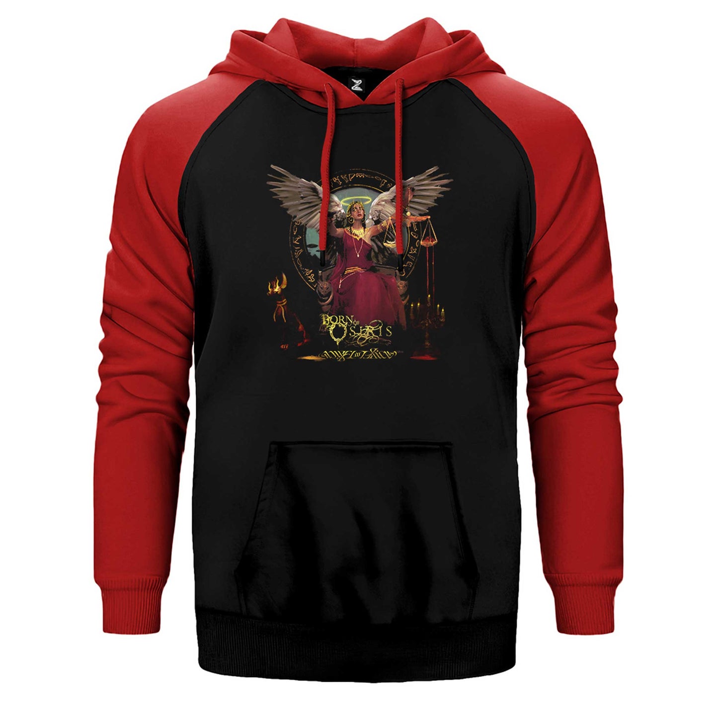 Born of Osiris Angel or Alien Çift Renk Reglan Kol Sweatshirt / Hoodie
