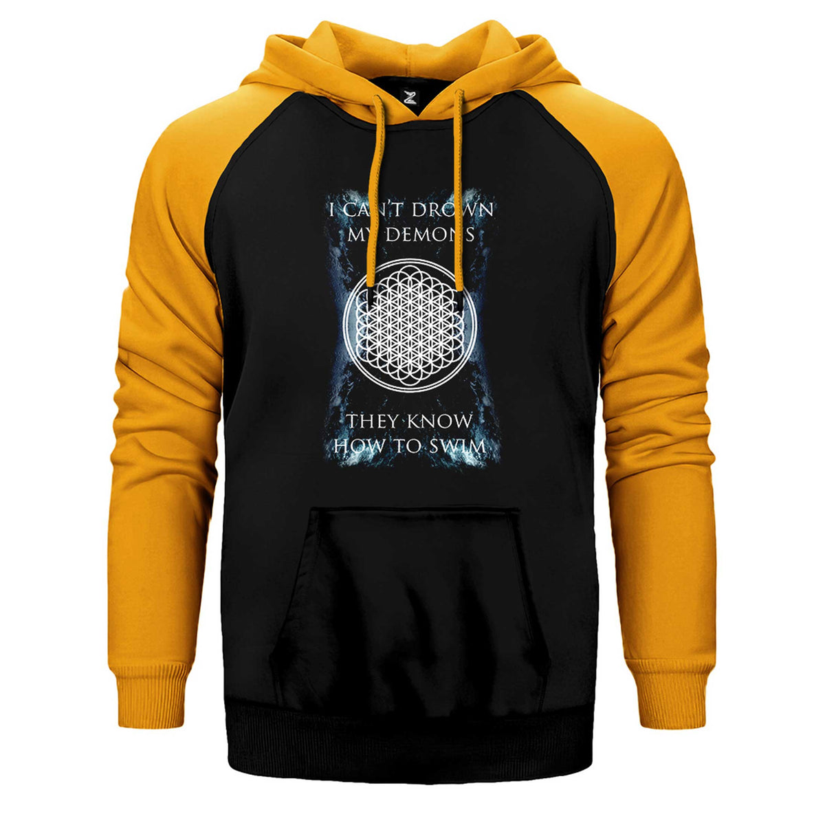 Bring Me The Horizon I Can't Drown My Demons Çift Renk Reglan Kol Sweatshirt / Hoodie