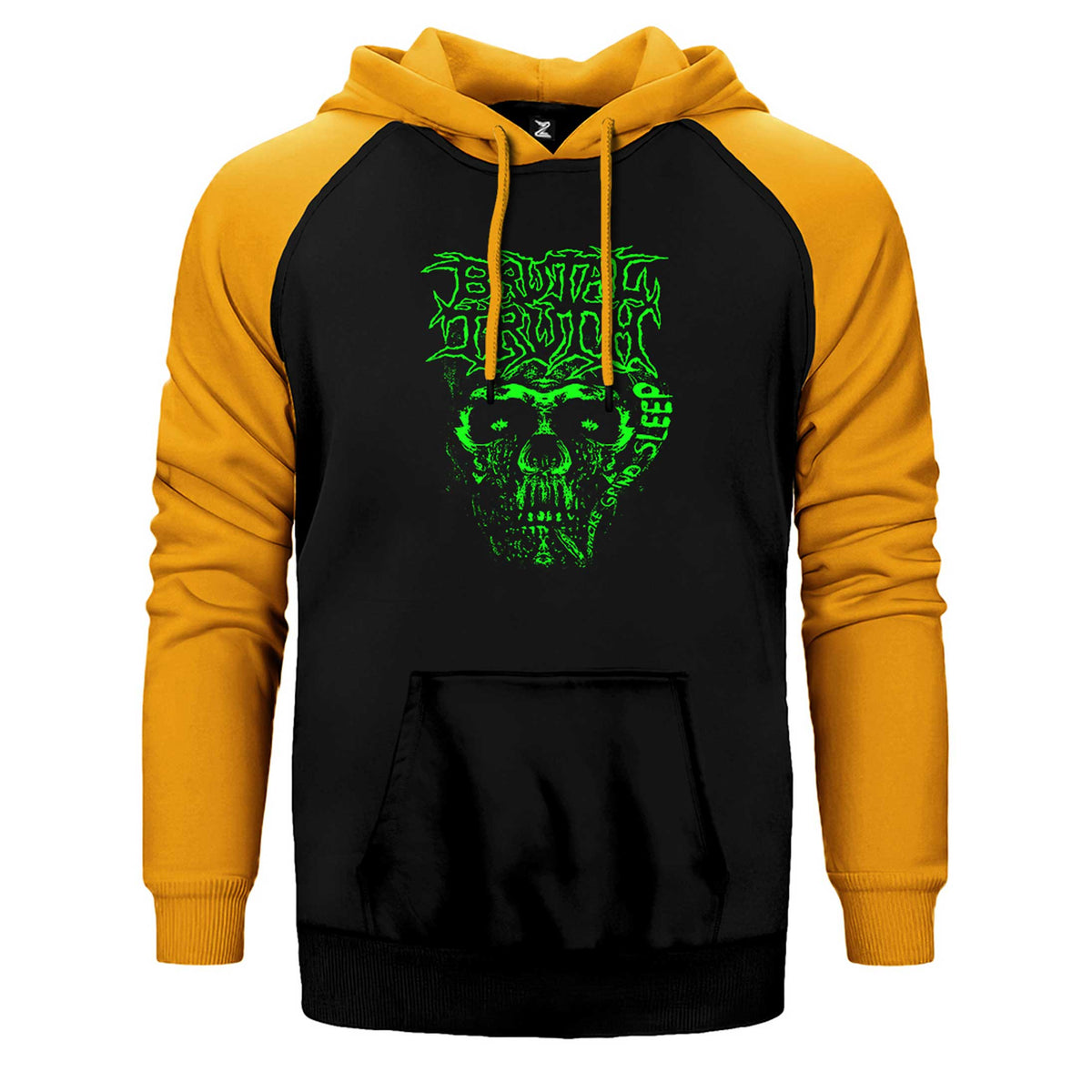 Brutal Truth Graphic Çift Renk Reglan Kol Sweatshirt / Hoodie