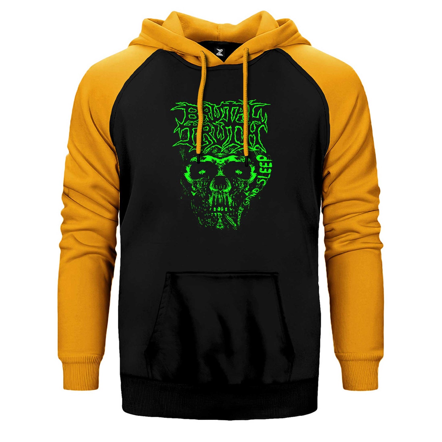 Brutal Truth Graphic Çift Renk Reglan Kol Sweatshirt / Hoodie