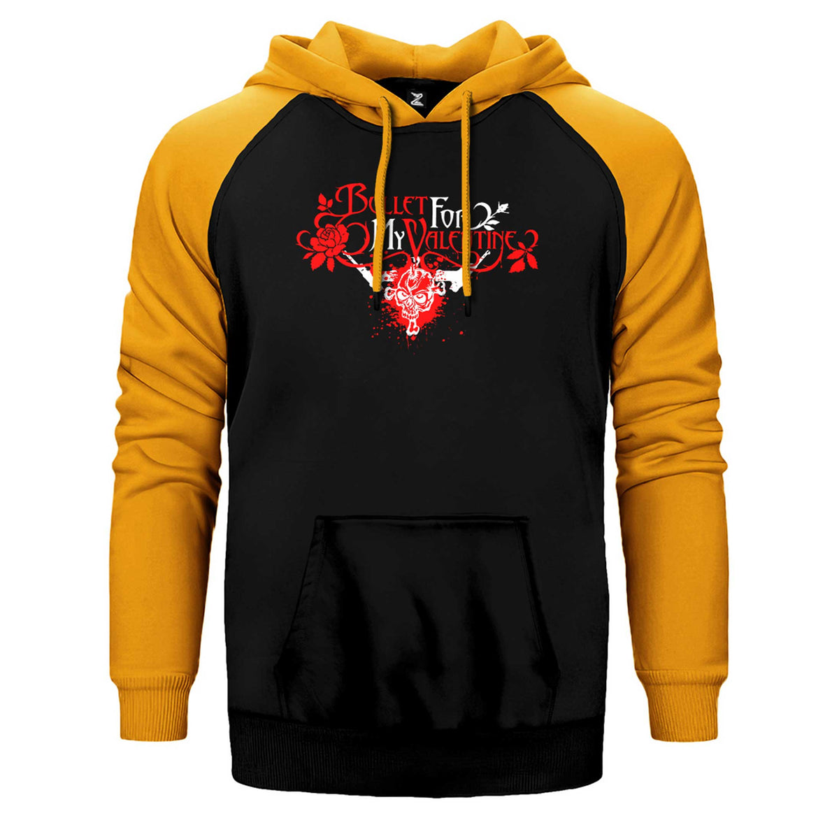 Bullet Gor My Valentine Skull Classic Çift Renk Reglan Kol Sweatshirt / Hoodie