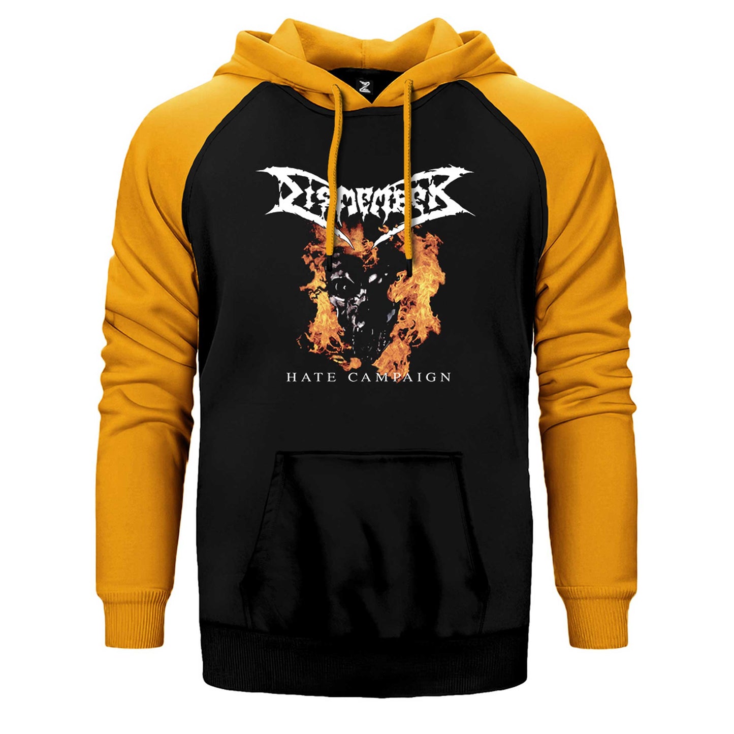 Dismember Hate Campaign Çift Renk Reglan Kol Sweatshirt / Hoodie