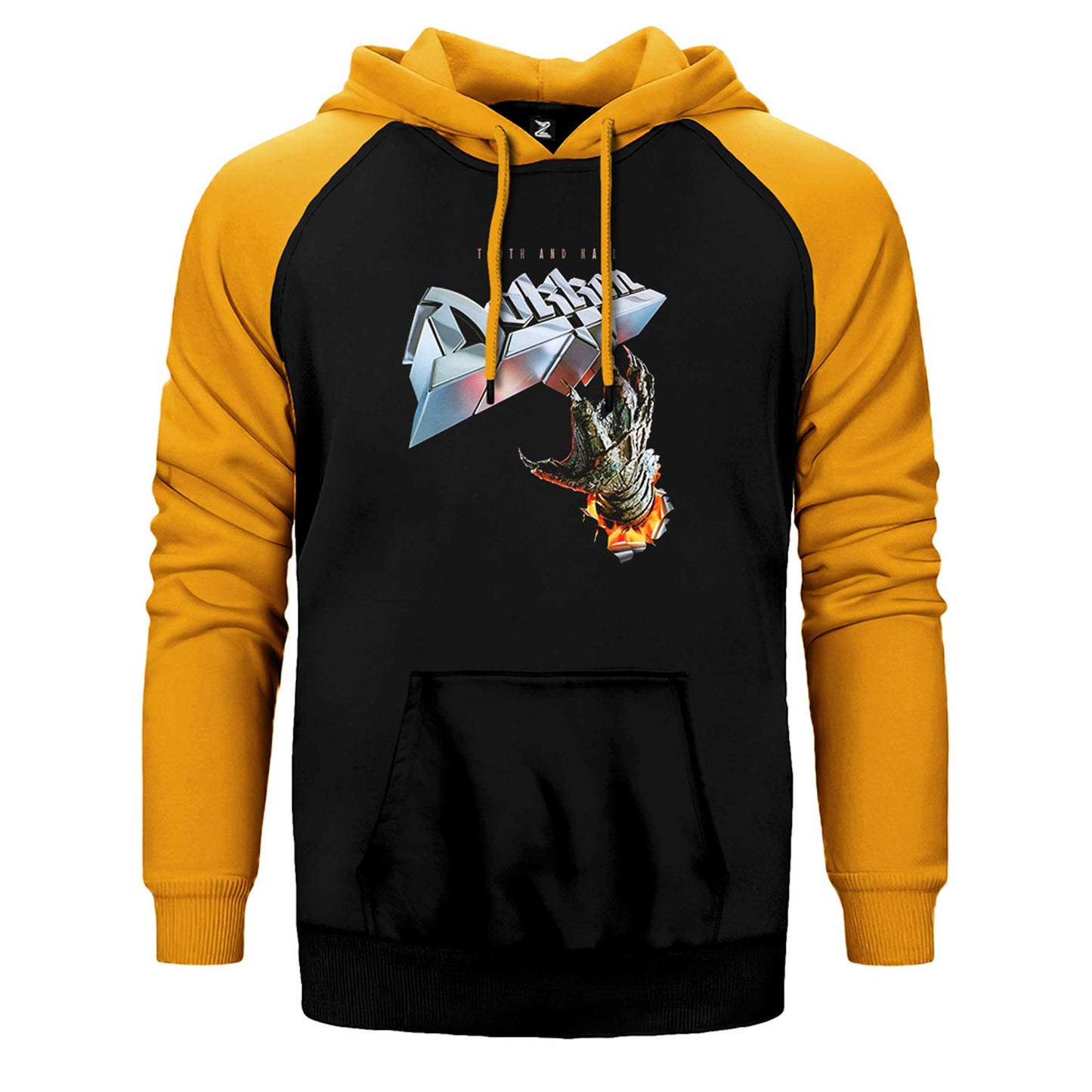Dokken Tooth And Nail Çift Renk Reglan Kol Sweatshirt / Hoodie