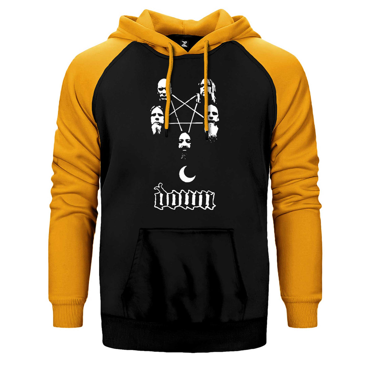 Down Grup Çift Renk Reglan Kol Sweatshirt / Hoodie