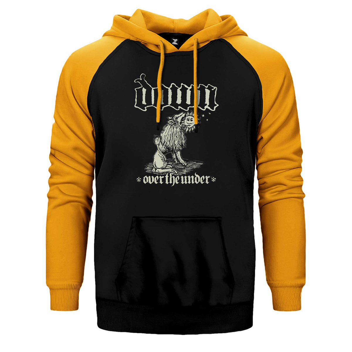 Down iii Over The Under Çift Renk Reglan Kol Sweatshirt / Hoodie