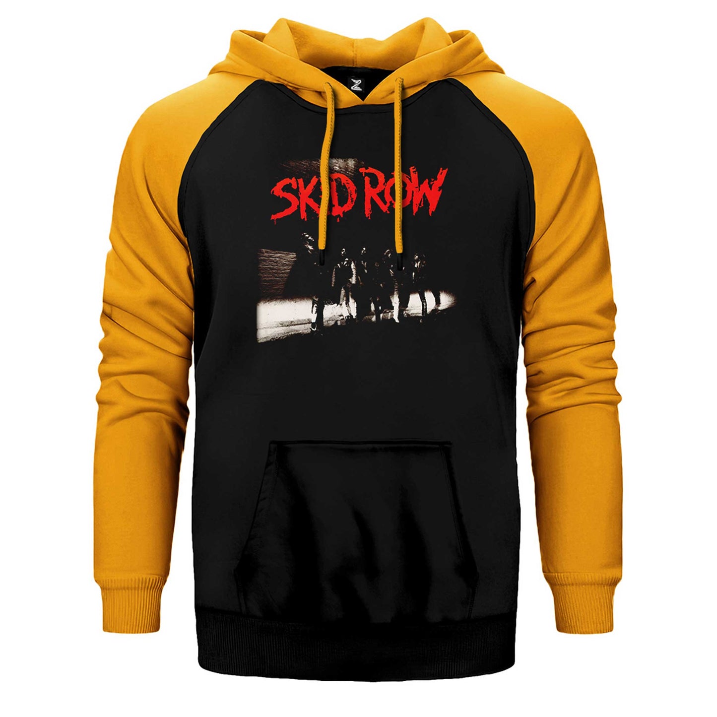 Skid Row Albüm Çift Renk Reglan Kol Sweatshirt / Hoodie
